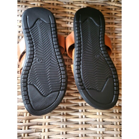 Donald Pliner Mens Sandals Leather Brown Iggie Congac Strappy Slides Size 8 main image 7